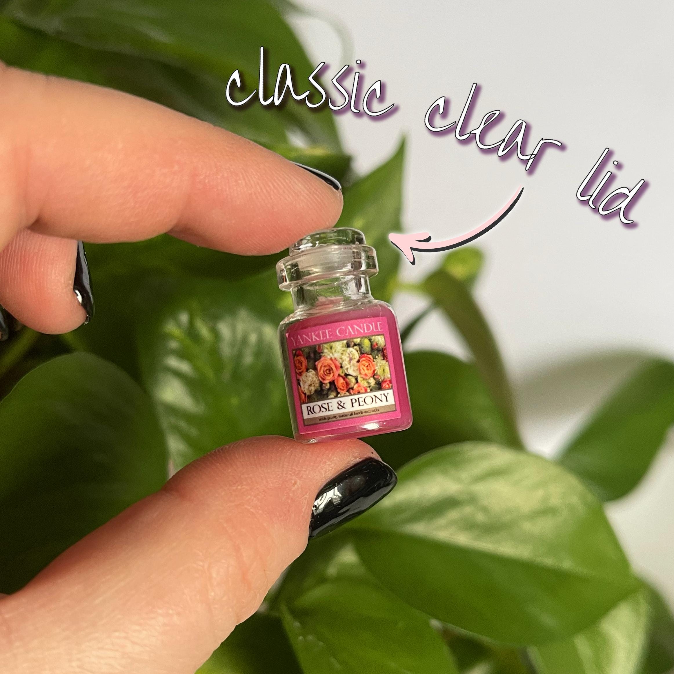 Miniature Scented Candle w/Lid - Rose and Peony