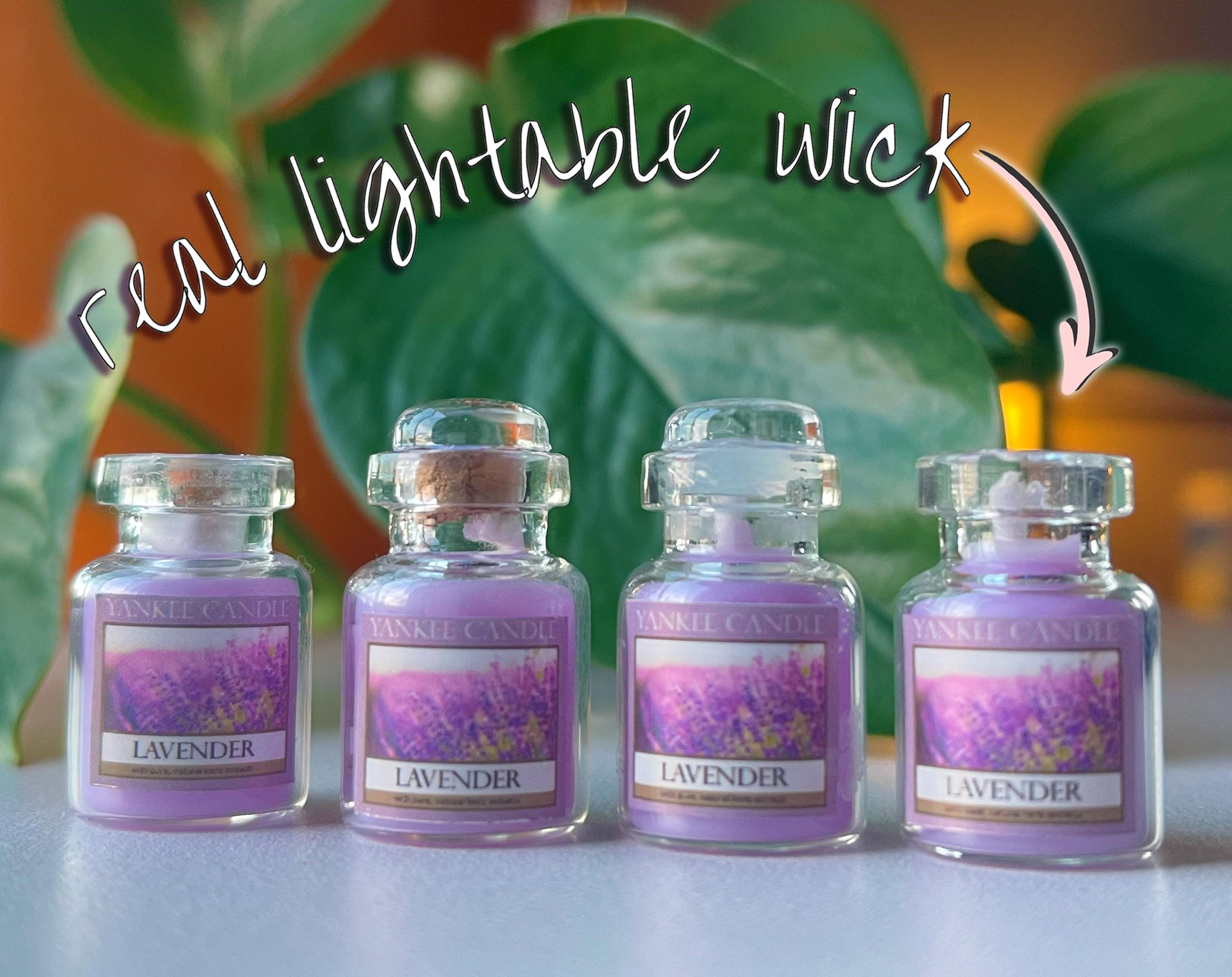 Miniature Scented Dollhouse Candle w/Lid - Lavender