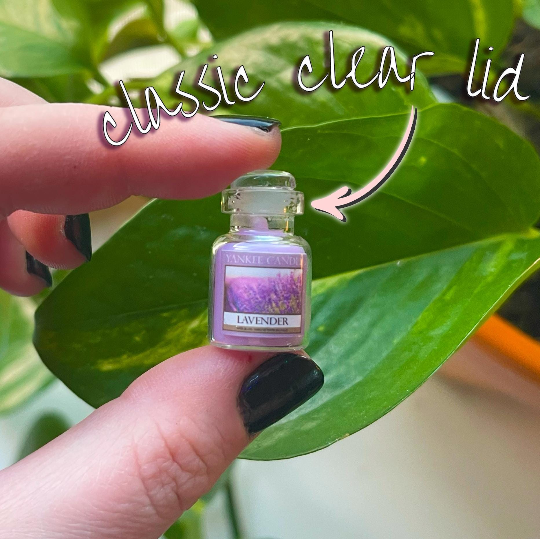 Miniature Scented Dollhouse Candle w/Lid - Lavender